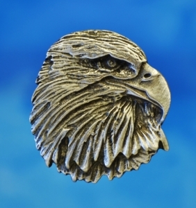 Eagle Button 1 1/4 Inch (32 mm) Fine Pewter