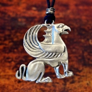 Griffin Pendant Fine Pewter