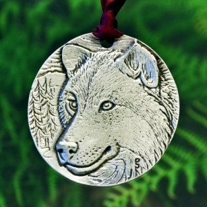 Wildlife Wolf Christmas Ornament