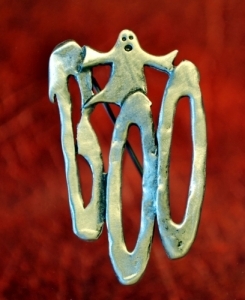 Halloween Ghost Brooch Fine Pewter