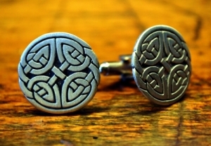 Celtic Eternal Knot Cufflinks Fine Pewter