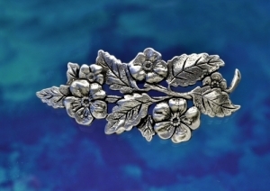 Leaves and Flowers Brooch
