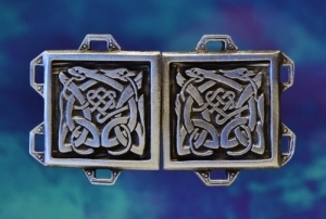 Celtic Dog Cloak Clasp