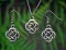 Celtic Eternity Love Knot Necklace and Earring Set 